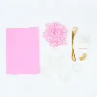 Набор для творчества. Букет из бусин, розовый