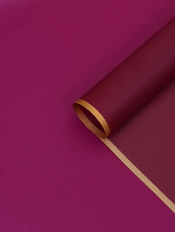 Пленка флористическая для цветов, &laquo;Бронзовая полоса&raquo;, фиолетовая, 57&times;57 см