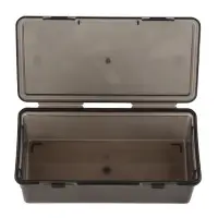 Пенал для карандашей пластиковый, тонированный, 19&times;9&times;6 см, серый