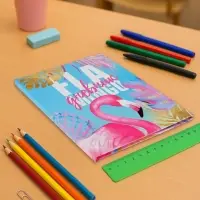 Дневник школьный для 1-11 классов, &laquo;Фламинго&raquo;, твёрдая обложка 7БЦ, глянцевая ламинация, 40 листов