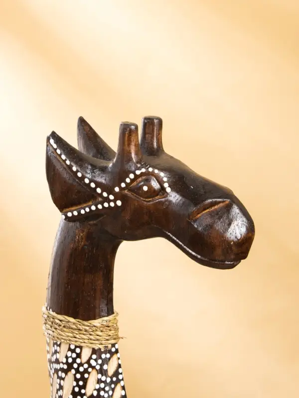 Сувенир "Жираф" дерево 25х13х40 см, бежево-коричневый