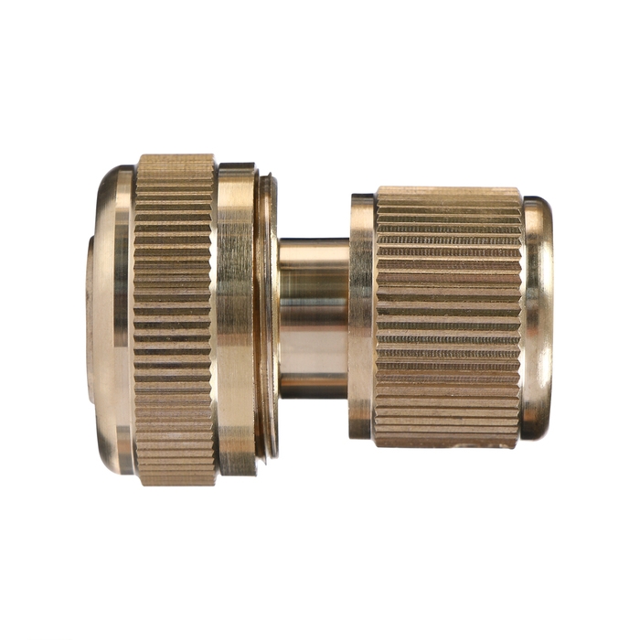 Коннектор, 3/4 Коннектор, 3/4" (19 мм), быстросъёмное соединение, латунь, Greengo