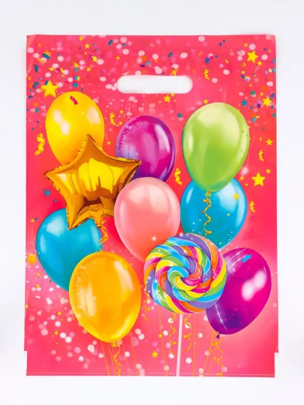 Пакет подарочный &laquo;Ассорти&raquo; полиэтиленовый с вырубной ручкой, 30&times;40 см, 50 мкм