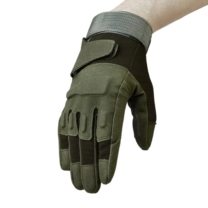 Перчатки тактические мужские Storm tactic с защитой суставов, размер - M, хаки