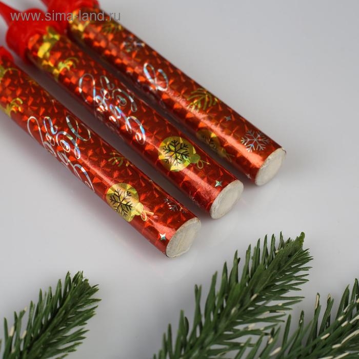 Свечи фонтаны для торта  Свечи фонтаны для торта "С Новым Годом!", 12,5 см, 30 сек, 3 шт