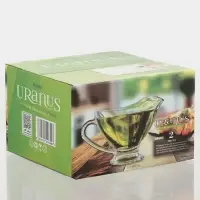Набор соусников Uranus, 170 мл, 2 шт., стекло, прозрачный