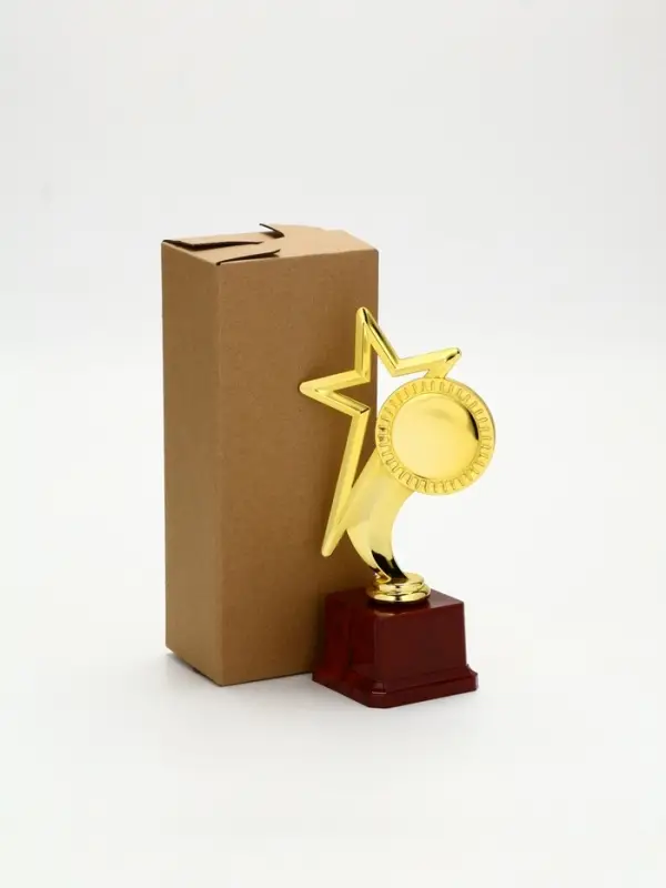 Наградная фигура под нанесение Наградная фигура под нанесение "Звезда" на красной подставке