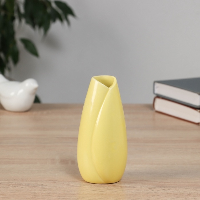 Ваза керамика настольная Ваза керамика настольная "Белен" 12,5х5 см, жёлтый