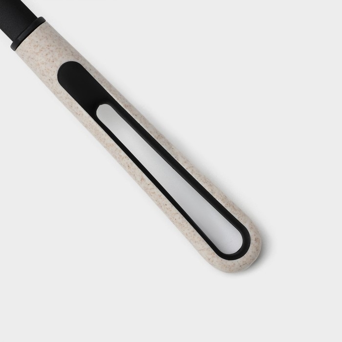 Шумовка-совок Доляна Pronto, цвет белый, чёрный Шумовка-совок Доляна Pronto, цвет белый, чёрный