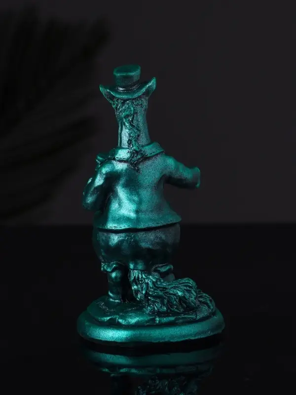 Фигура Фигура "Конь на пьедестале" 10 см, зеленый металлик