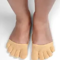 Полустельки с закрытыми пальцами, 12 см, пара, бежевые