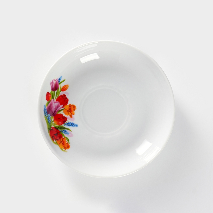 Блюдце фарфоровое «Майский букет», d=15 см Блюдце фарфоровое «Майский букет», d=15 см