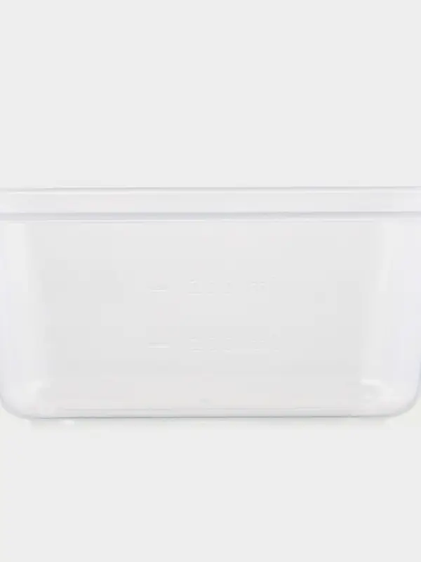 Набор контейнеров для хранения еды Idiland, 3 шт.: 400 мл, 800 мл, 1.5 л, пластик, герметичный, прозрачный, крышка голубая