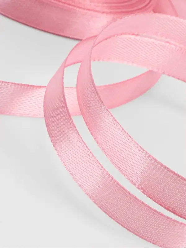 Лента атласная, 10 мм, 23±1 м, жемчужно-розовая Лента атласная, 10 мм, 23±1 м, жемчужно-розовая