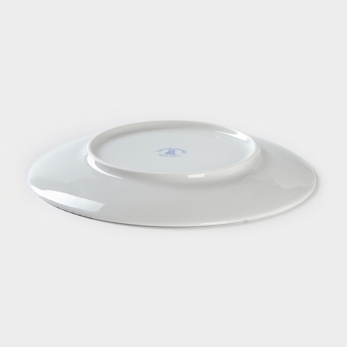Тарелка фарфоровая «Зимний лес», d=20 см, цвет белый Тарелка фарфоровая «Зимний лес», d=20 см, цвет белый