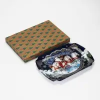 Блюдо сервировочное прямоугольное &laquo;С новым годом&raquo;, 22.7&times;33.7 см