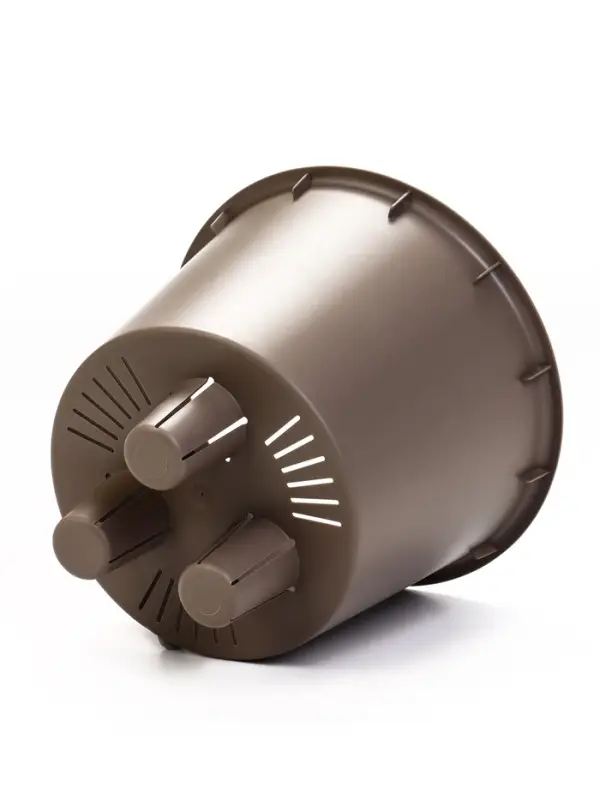 Кашпо со вставкой 3,7 л d22 см h20 см РАМОНА серый