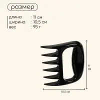 Когти для разделки мяса, пластик, набор из 2 шт.