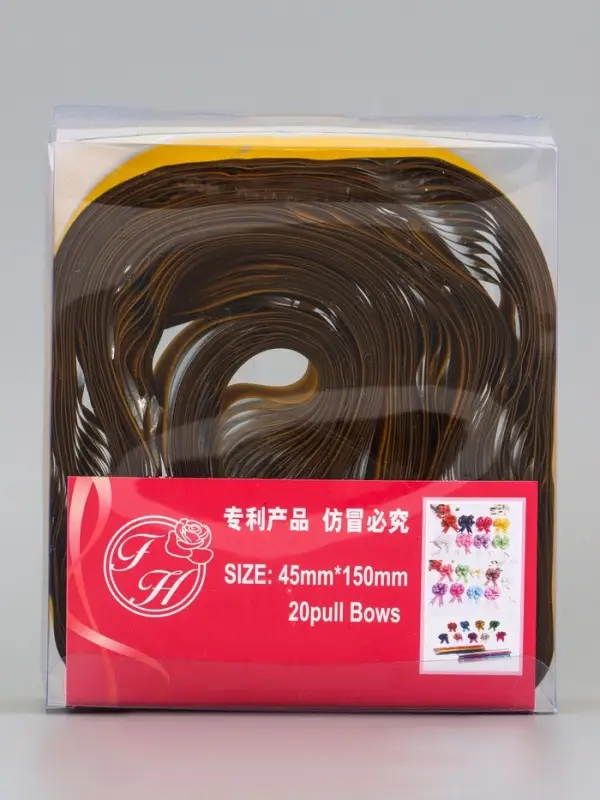 Подарочный бант - шар №5, золотой, для упаковки подарков