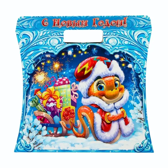 Подарочная новогодняя коробка &laquo;Сумка со змеей&raquo;, упаковка, 24.5&times;11.5&times;23 см