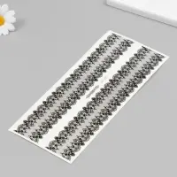 Переводные тату на тело чёрные «Ажурные подвязки», 24×10.5 см