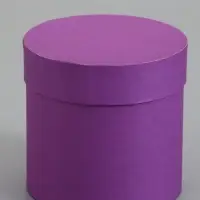 Набор шляпных коробок  4 в 1 "Светлая сирень" 18 &times; 18 ‒14 &times; 14 см