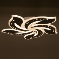 Люстра с ПДУ 1500/5 LED 160Вт 3000-6000К диммер белый 58х58х7,5 см BayerLux