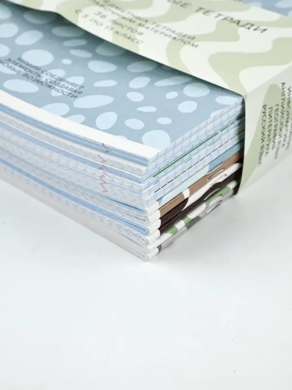 Тетради предметные, 36 л., набор из 12 шт., блок №1 &laquo;Фактуры&raquo;