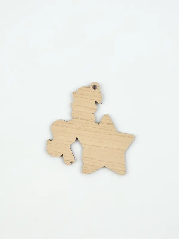 Елочное украшение «Лошадка и звезда», 7.3×7.8 см Елочное украшение «Лошадка и звезда», 7.3×7.8 см