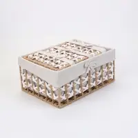 Корзины для хранения &laquo;Кантри&raquo;, набор 4 шт.: 3 шт. 20.5&times;13&times;8.5, 1 шт. 32&times;23&times;14 см, ручной работы, прямоугольные
