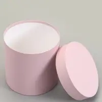 Набор круглых коробок 5 в 1 &laquo;Краски&raquo;, пыльная роза, 25&times;25&times;25 - 19&times;19&times;19 см