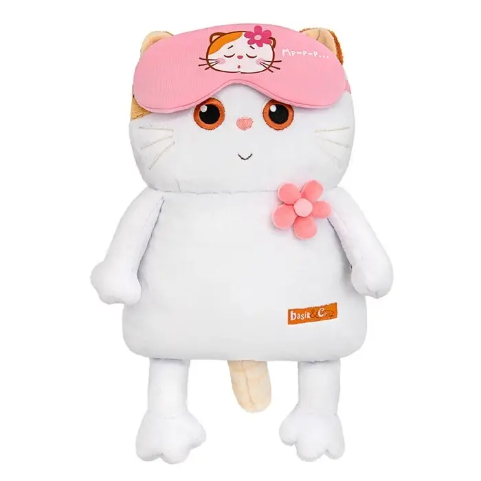 Мягкая игрушка Мягкая игрушка "Кошечка Ли-Ли в маске для сна и с цветочком", 32 см LKp32-173
