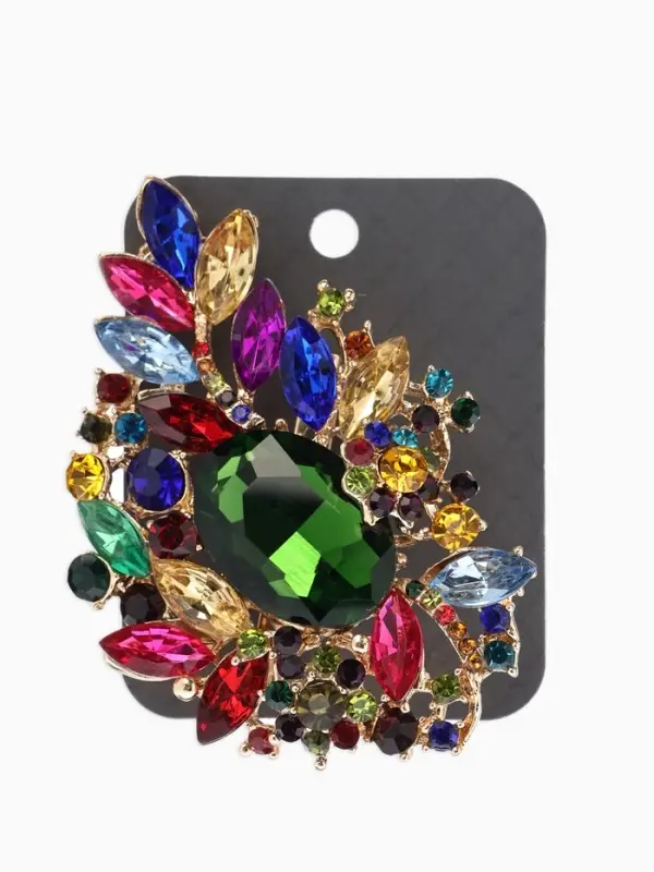 Брошь "Императрица" орден, цветная в золоте