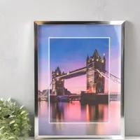 Набор фоторамок для фото 30&times;40 см Lumo, 3 шт., (пластиковый экран), серебро