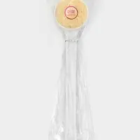 Щетка банная на ручке, массажер 35х7 см, цвет белый