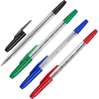 Набор шариковых ручек неавт. Attache Corvet, набор 4 цвета, 0,7мм