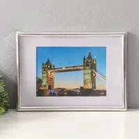Фоторамка для фото 21&times;30 см, с паспарту 15&times;21 см, Vivo, серебро