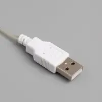 Гирлянда &laquo;Мишура&raquo; 2 м, роса, IP20, серебристая нить, 100 LED, свечение белое, USB