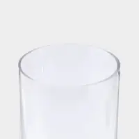 Ваза стекло настольная с крышкой "Альваро" 30х15 см, прозрачный