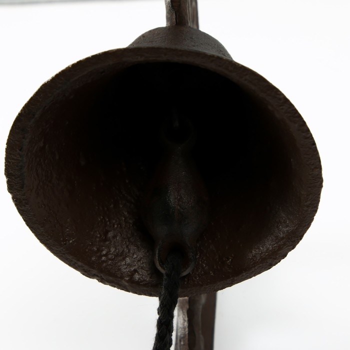 Колокол сувенирный чугун  Колокол сувенирный чугун "Добро пожаловать" 19х11х15 см