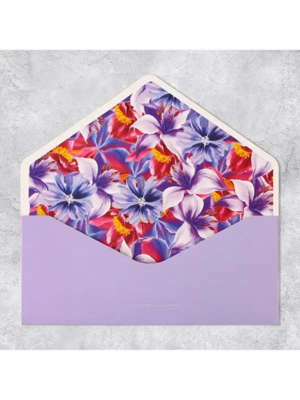 Конверт подарочный &laquo;С Днём рождения&raquo;, софт тач, тиснение, 19 х 9 см