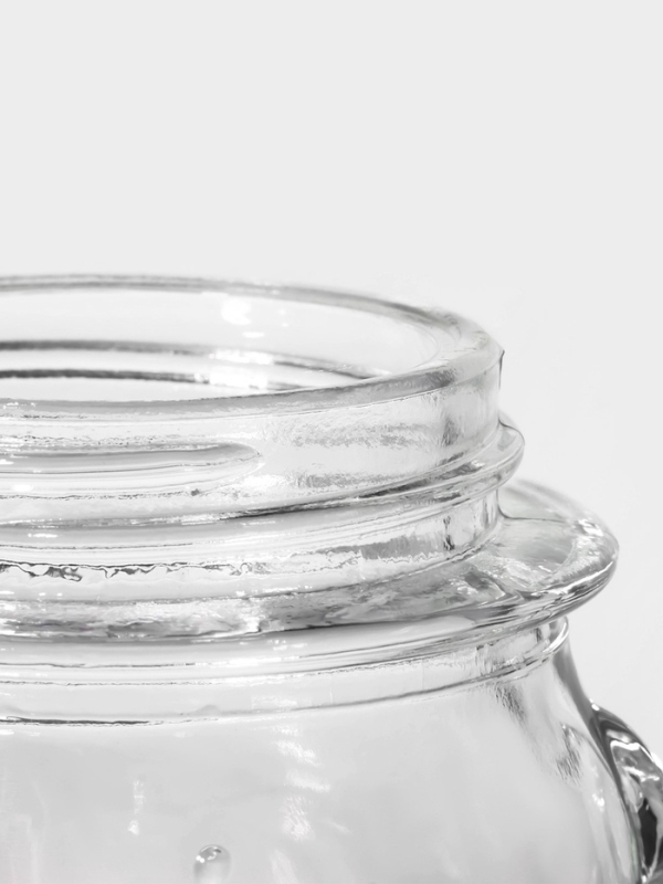 Баночка стеклянная для мёда и варенья «Медвежонок», 170 мл, 7×10 см