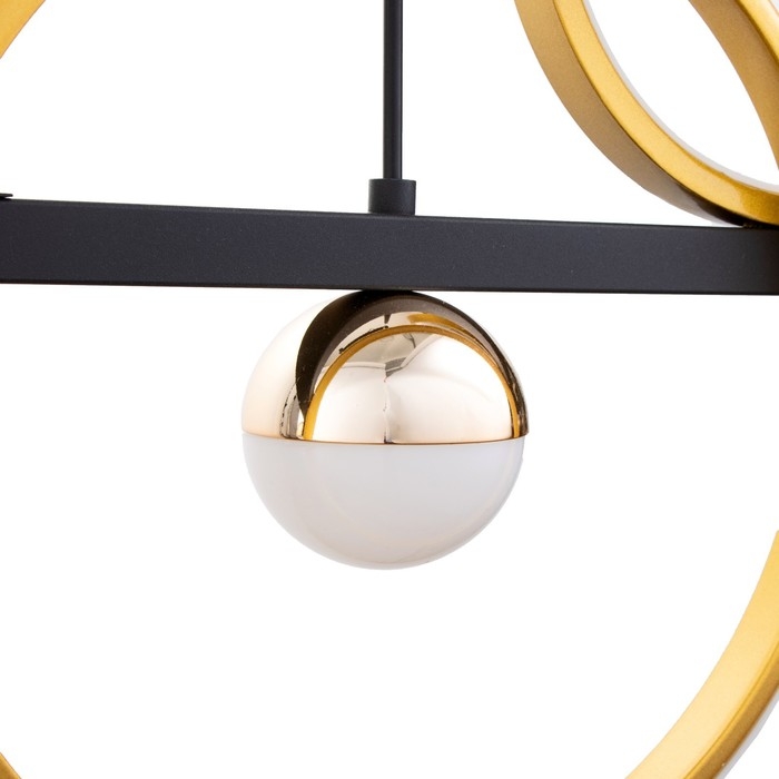 Светильник BayerLux Светильник BayerLux "Ариста" LED 48Вт 6000К черно-золотой 100х100 см