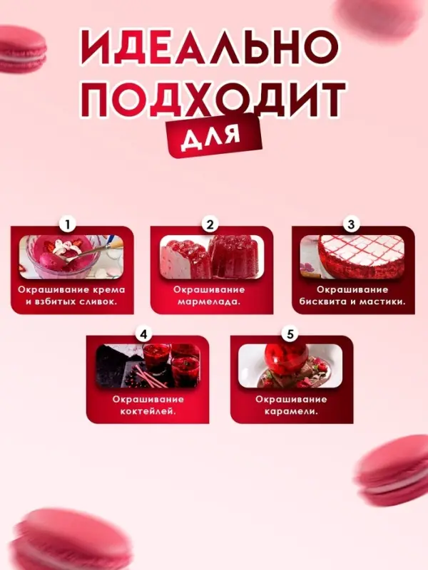 Пищевой краситель Top Decor гелевый &laquo;Брусничная&raquo;, 100 г