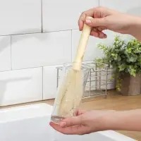 Ёршик для посуды Доляна, 25.5&times;7&times;3.5 см, овал, деревянная ручка