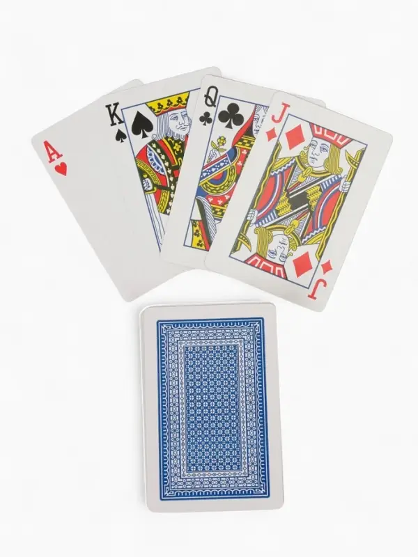 Карты игральные &laquo;Король&raquo;, колода 54 шт., 5.7&times;8.7 см, синяя рубашка