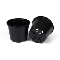Горшок для рассады, 1 л, d=13 см, h=10.5 см, чёрный, Greengo