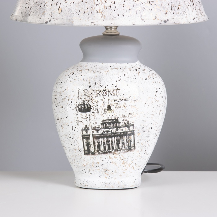 Лампа настольная керамика  Лампа настольная керамика "Римская империя" Е14 220В 39х25х25 см RISALUX