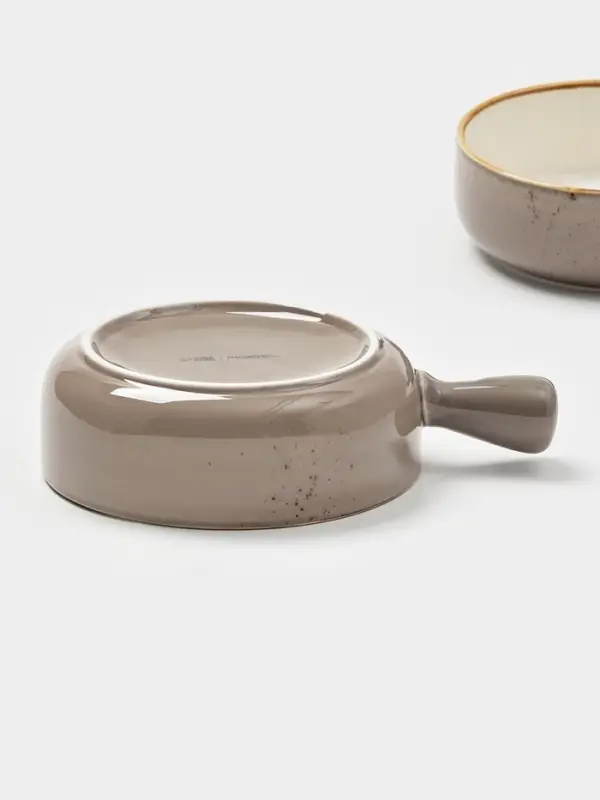 Кокотницы Magistro «Церера», набор 2 шт., 500 мл, d=15 см, фарфор, коричневые Кокотницы Magistro «Церера», набор 2 шт., 500 мл, d=15 см, фарфор, коричневые