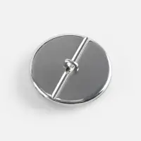 Пуговица металлическая на ножке &laquo;Витраж&raquo;, декоративная, d=25 мм, цвет белый, серебряный